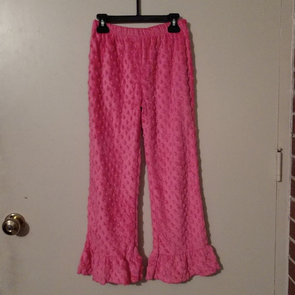 Girls ruffled minky pants - Lolly Wolly Doodle